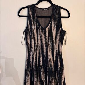 NIC+ZOE Black and Tan Mini Dress